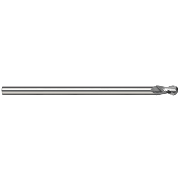 Harvey Tool End Mill - Ball - Reduced Shank, 0.2500" (1/4), Overall Length: 3" 24716